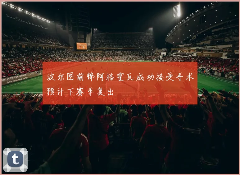 波尔图前锋阿格霍瓦成功接受手术预计下赛季复出