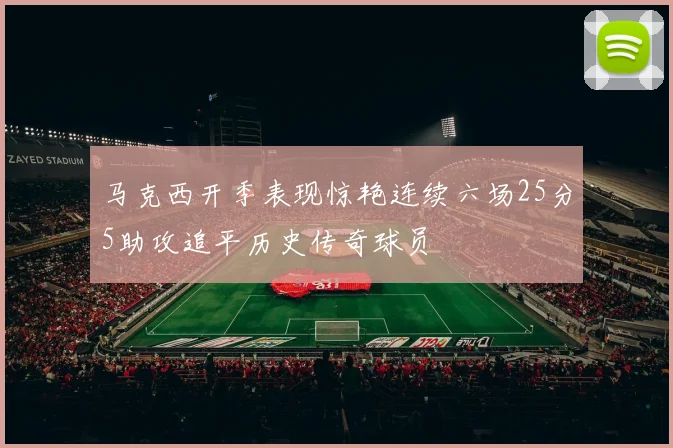 马克西开季表现惊艳连续六场25分5助攻追平历史传奇球员